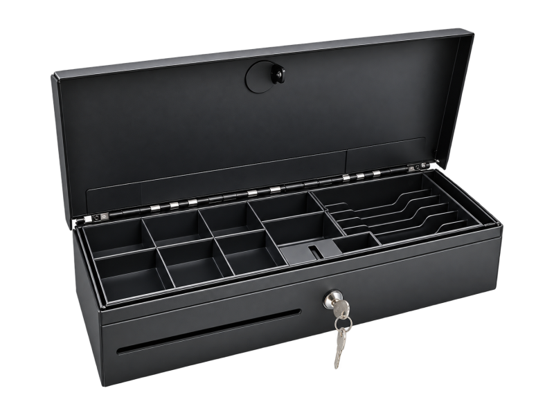 Tiroir-caisse CD-4617 Flip Top ouvert