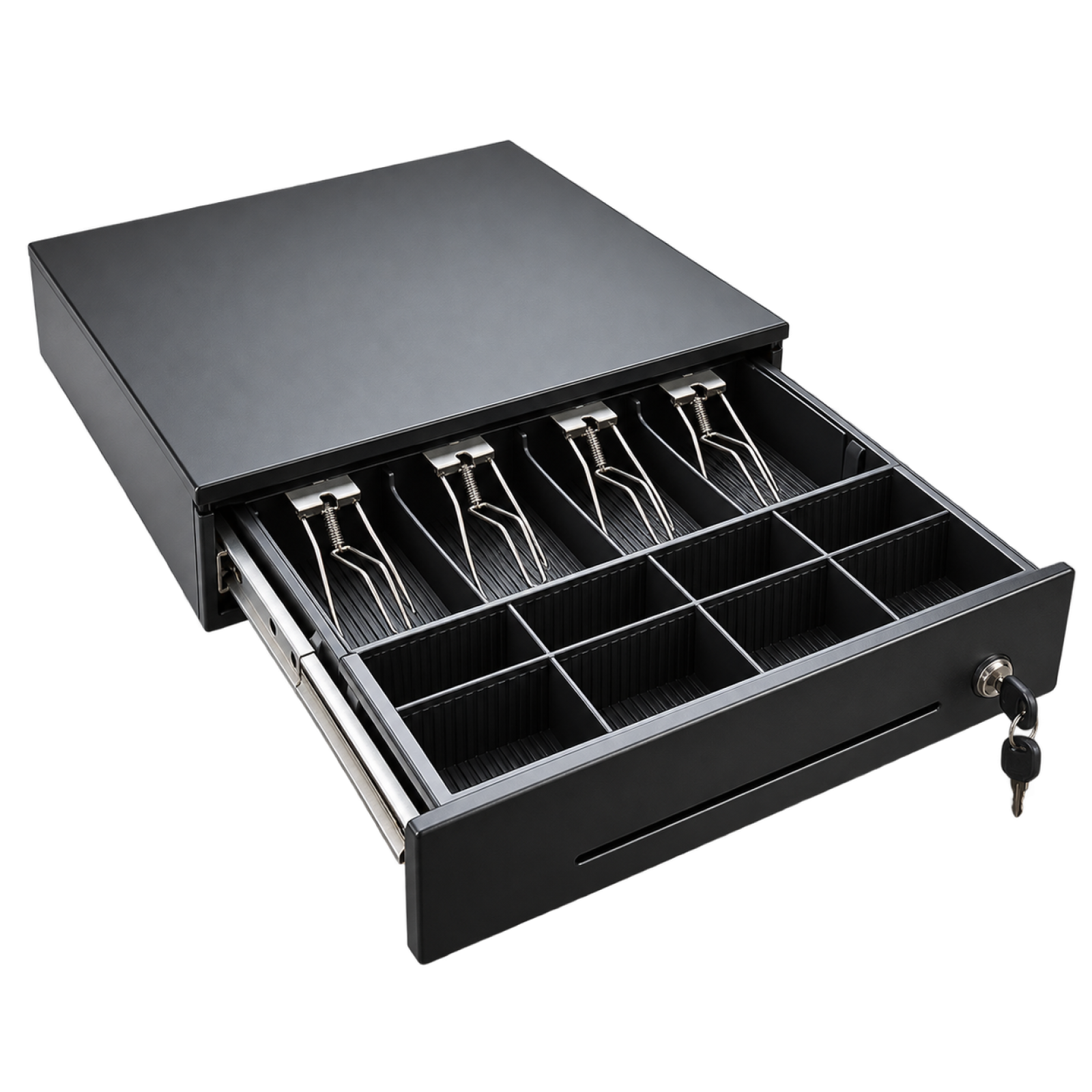 Tiroir-caisse 350 mm compact ouvert
