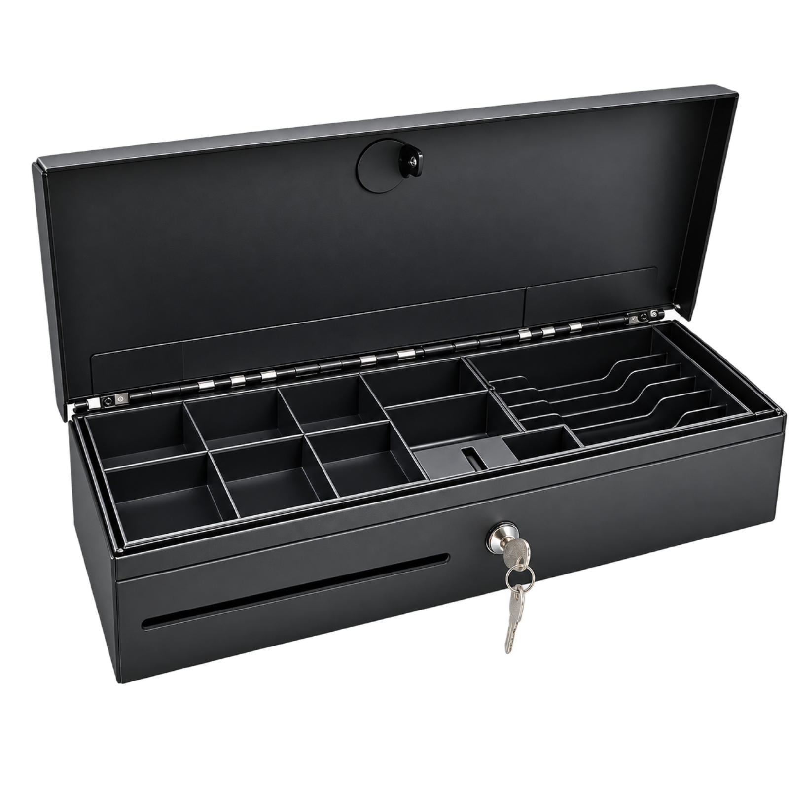 Tiroir-caisse CD-4617 Flip Top ouvert