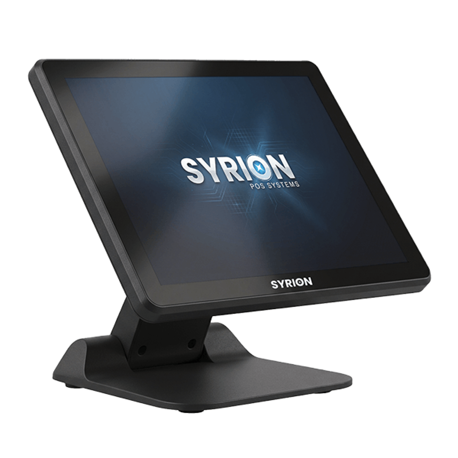 TPV tactile Syrion G150 15 pouces vue trois quarts